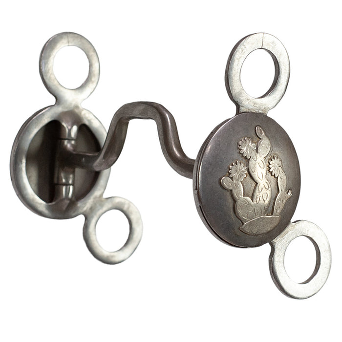 Large Concho Square Port Bit - Cactus
