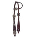 Silver Single Ear Basket Stamp Show Headstall