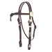 Silver Basket Stamp Futurity Knot Browband Show Headstal