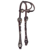 Silver Double Ear Show Headstall
