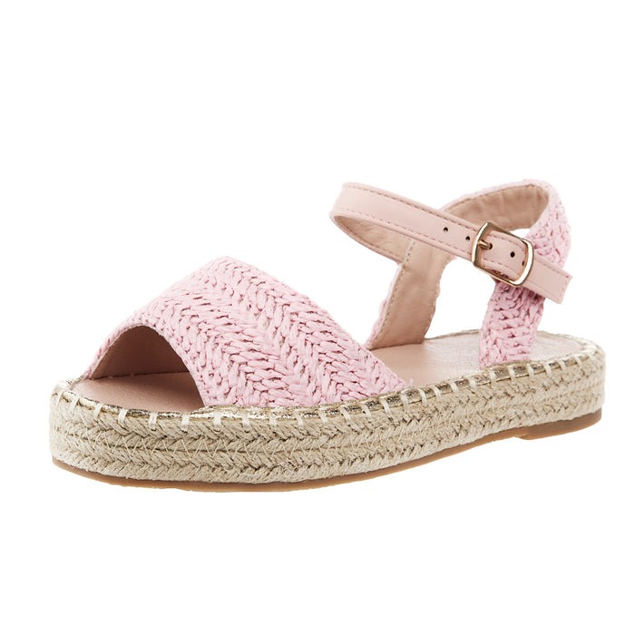 Cynthia Mini Rose Woven Sandal