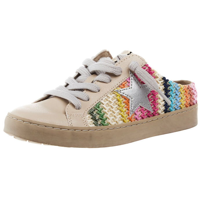 Polka Mini Bright Multi Stripe Slide On Sneaker