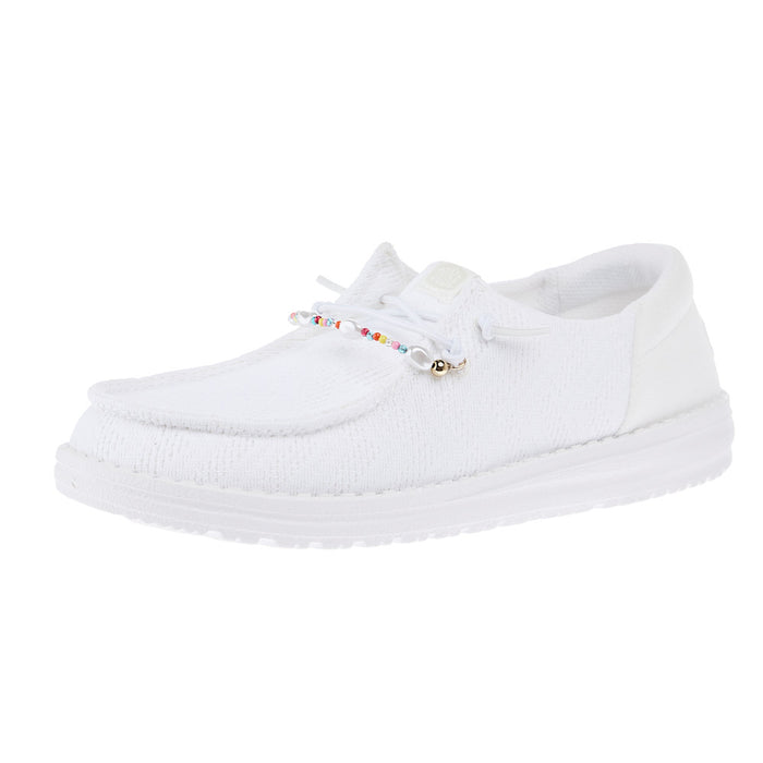 Women`s Wendy Funk Mesh Shoelry White Casual