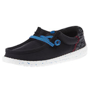 Youth Wally Jersey Jacquard Black and Red Causal Shoe