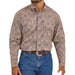 Men's George Strait Brown Paisley Shirt