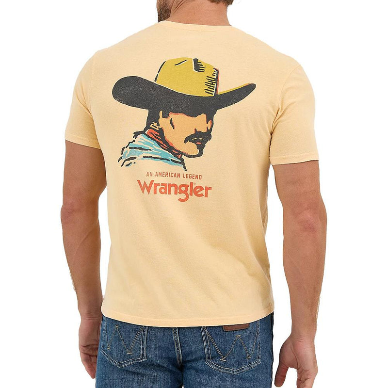 Men's Golden Straw Cowboy Tee Shirt