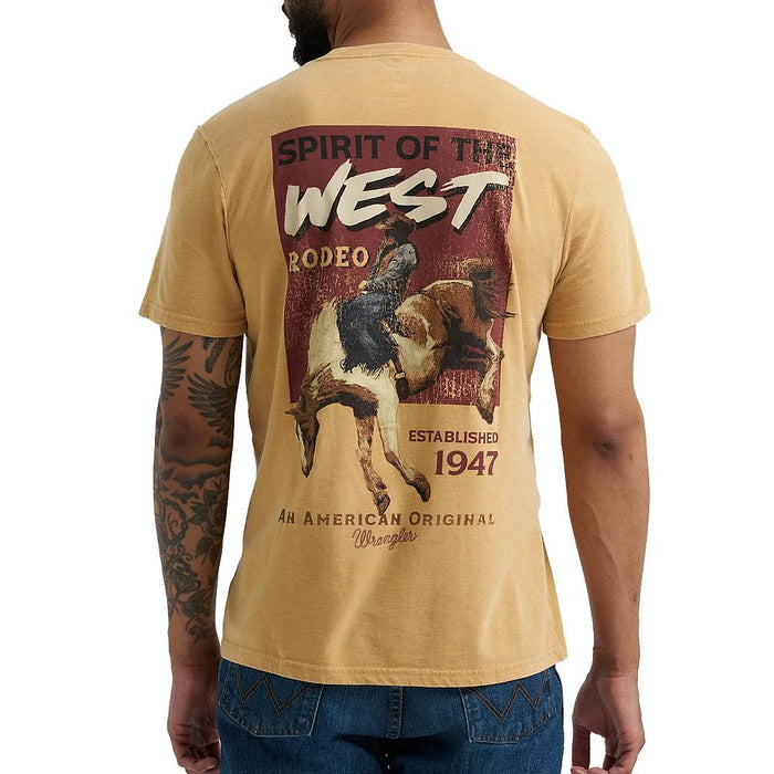 Men's Pale Gold Spirit Of the West Tee Shirt
