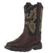 Kid`s WorkHog Bruin Brown Wide Square Toe Boot
