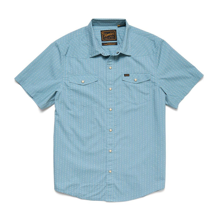 Men's Smoke Blue Power Lines Snap Shirt