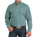 Men's Turquoise Print Shirt