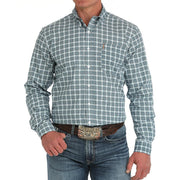 Men's Modern Fit Plaid Western Shirt