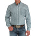 Men's Modern Fit Plaid Western Shirt