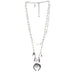 Silver Layered Charm Necklace