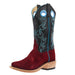 Men's Ride Ready Red Hot Waxy Kudu Roughout Vamp 13in Black Glove Top Boot