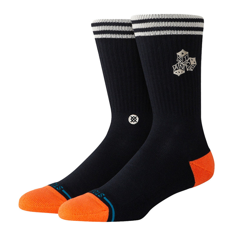 Unisex High Roller Black Crew Socks