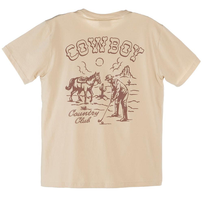Men's Horse and Sun Brown Tee Shirt