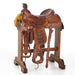 15in 1/2 Tooled Floral Trophy Team Roper