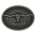 Antiqued Barbed Longhorn Attitude Buckle
