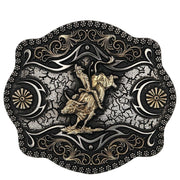 Framed Bull Rider Attitude Buckle