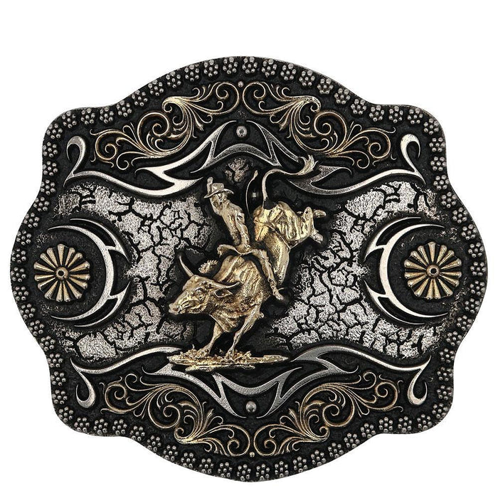 Framed Bull Rider Attitude Buckle