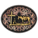 Tri-Tone Christian Cowboy Attitude Buckle