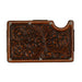 3D Western Men`s Smart Leather Embossed Scroll Wallet