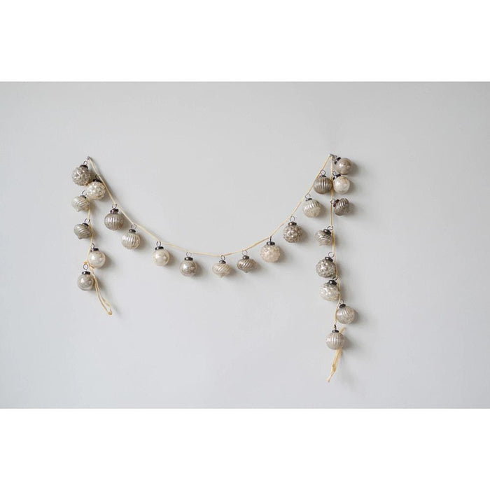 Mercury Glass Ornament Garland