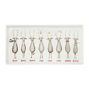 Stoneware Platter w/Santa`s Reindeer