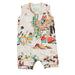 Infant Sleeveless Romper Taupe Cowboy