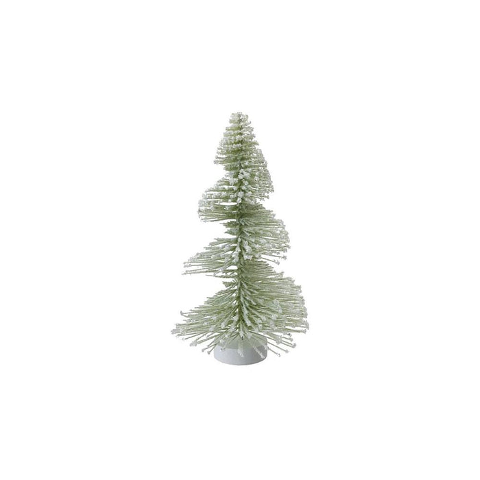 Sage Plastic Bottle Brush Tree