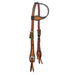Basket Stamp with Black Edge Single Ear Headstall