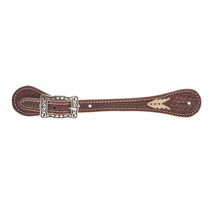 Straight Rawhide Spur Straps