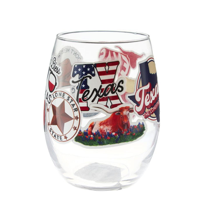 Texas Wine Glass