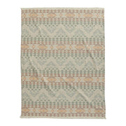 Aqua Highland Peak Fringed Throw