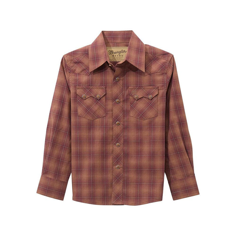 Boy's Retro Rawhide Long Sleeve Shirt