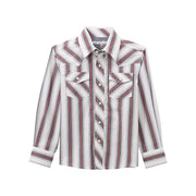 Boy's 20X White Striped Shirt