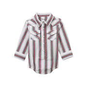 Baby Boy's White Striped Onesie