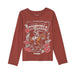 Girl's Burgundy Long Sleeve Long Live Cowgirls Tee Shirt