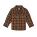 Infant Retro Brown Plaid Shirt