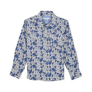 Boy's 20X Advanced Comfort Blue Paisley Shirt