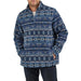 Men's Vintage Indigo Sherpa 1/4 Zip Pullover