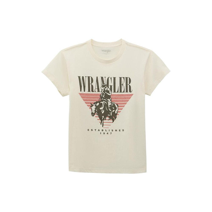 Women's Retro White Logo Tee Shirt