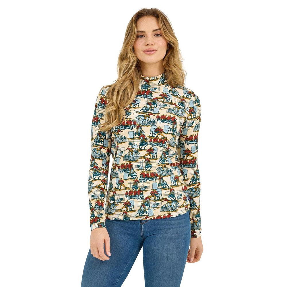 Wrangler Women's Rodeo Event Blue Top
