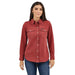 Women's Retro Burgundy Snap Shirt