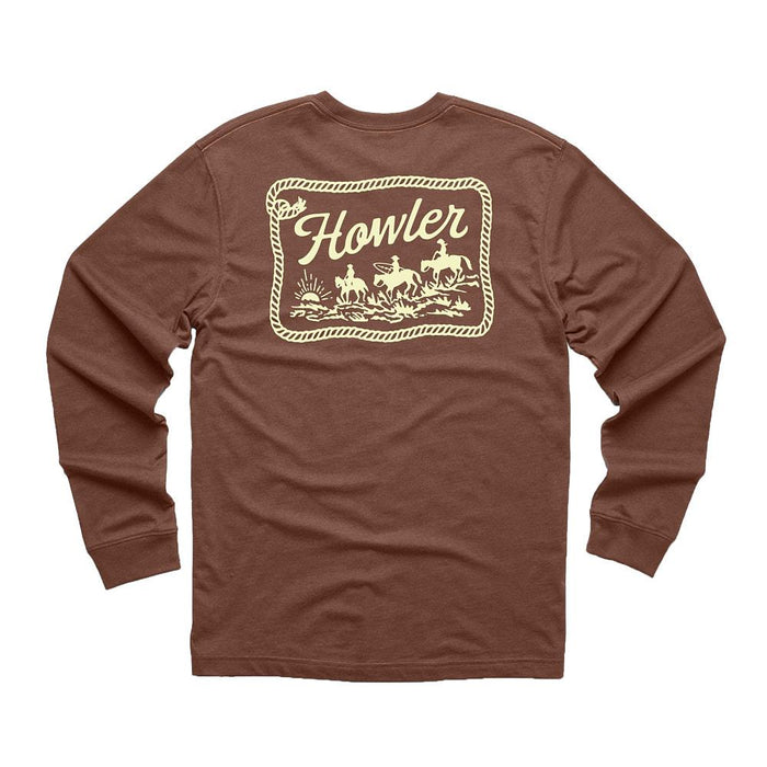 Men's Long Sleeve Mahogany Tee Shirt