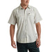 Men's Vintage Grid Floral White Shirt