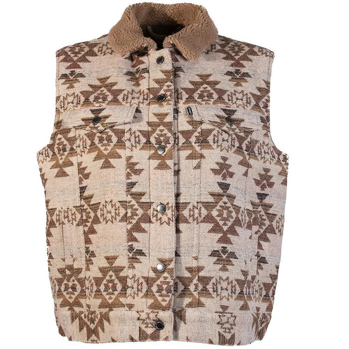 Women's Cream Aztec Vest