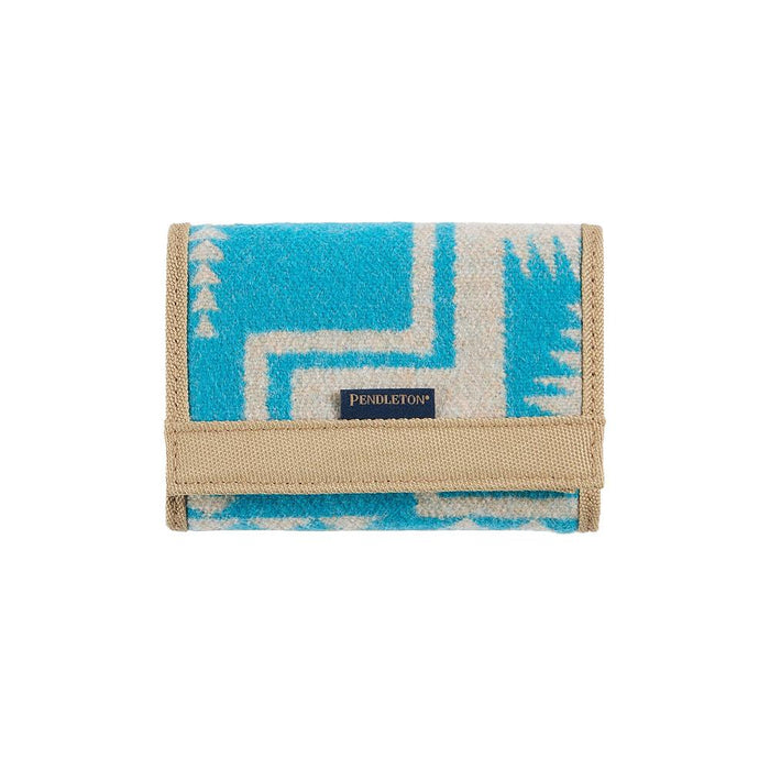 Harding Turquoise Trifold Wallet