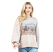 Women's Khaki Western Cowboy Sweatshirt