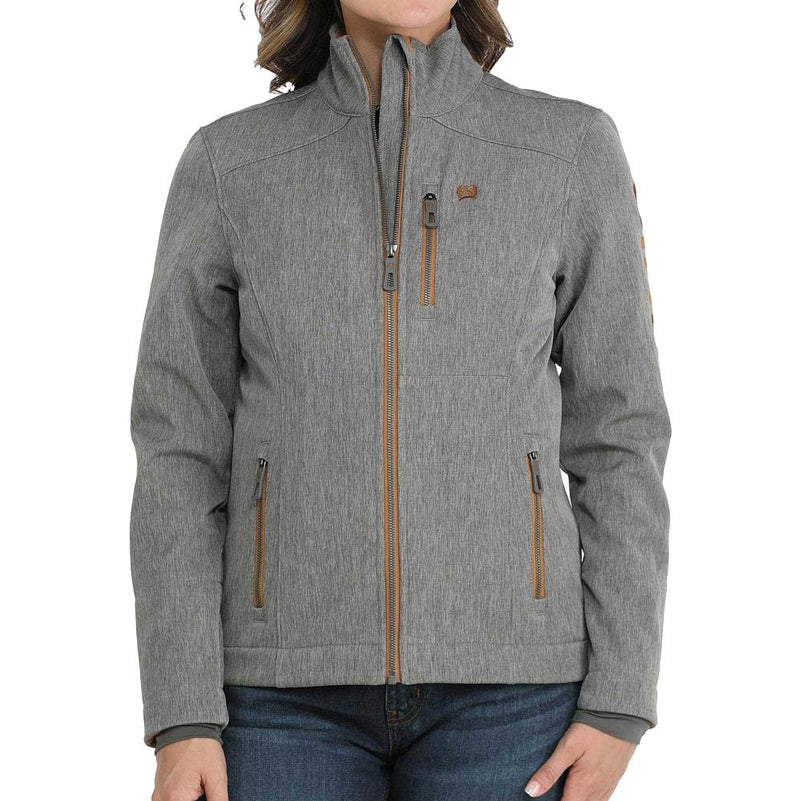 Women's Conceal Carry Charcoal Bonded Jacket